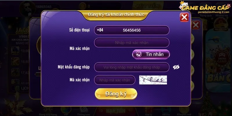 Đăng ký chơi đổi thưởng tại cổng game bài uy tín