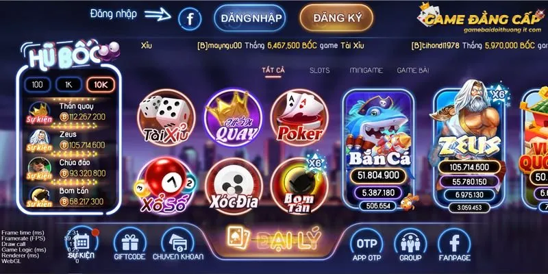 Những siêu phẩm game đổi thưởng đình đám